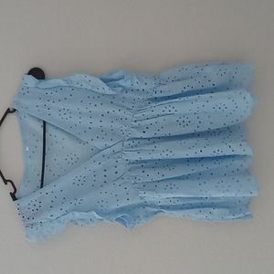 Baby blue blouse